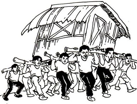 nagtutulungan easy drawing